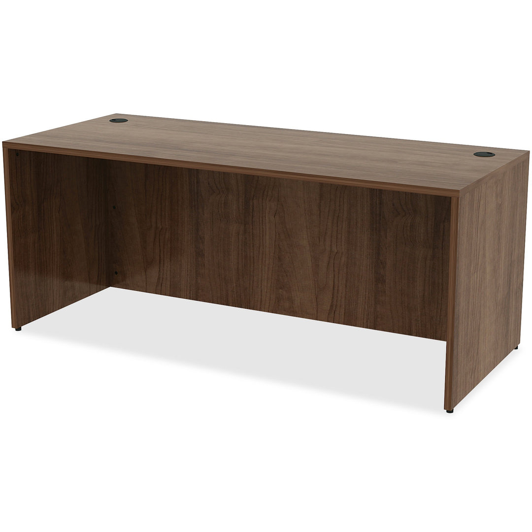 Image of Lorell Laminated Desk, 72"x30"x29-1/2", Walnut
