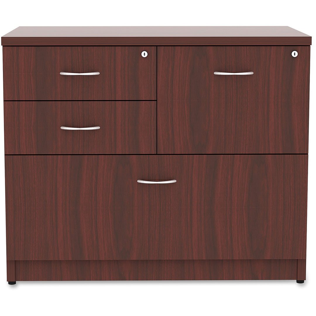 Image of Lorell Lateral File, 3B/F, 35-1/2"x22'x29-1/2", Mahogany