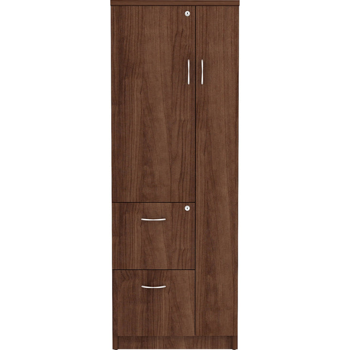 Image of Lorell Storage Cabinet, 23-3/5"x23-3/5"x65-3/5", Walnut
