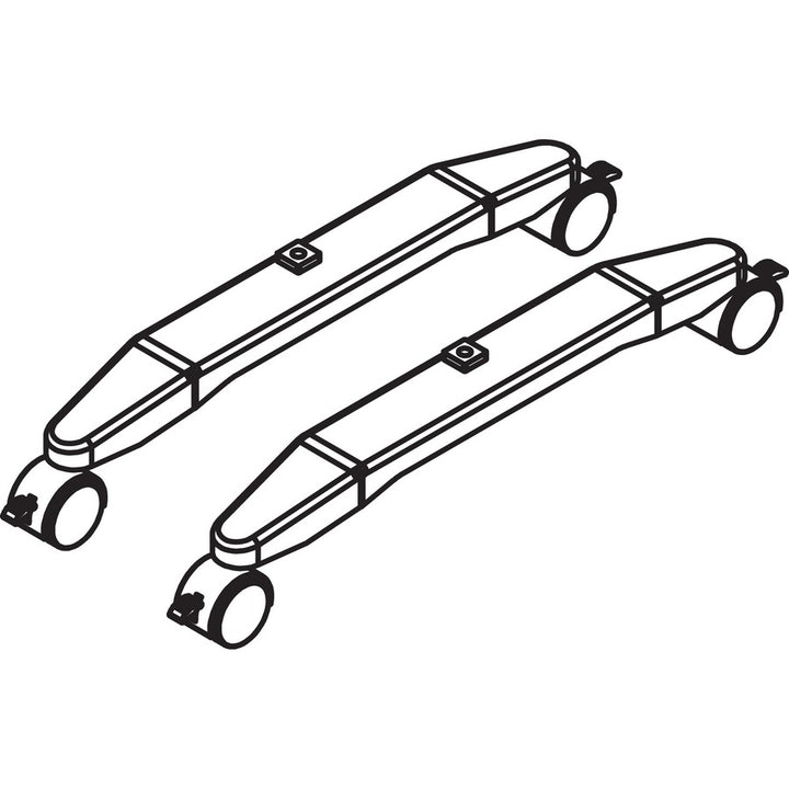 Image of Lorell Mobile T-Foot, 2-3/8"Wx20-1/8"Dx4-1/8"H, Silver