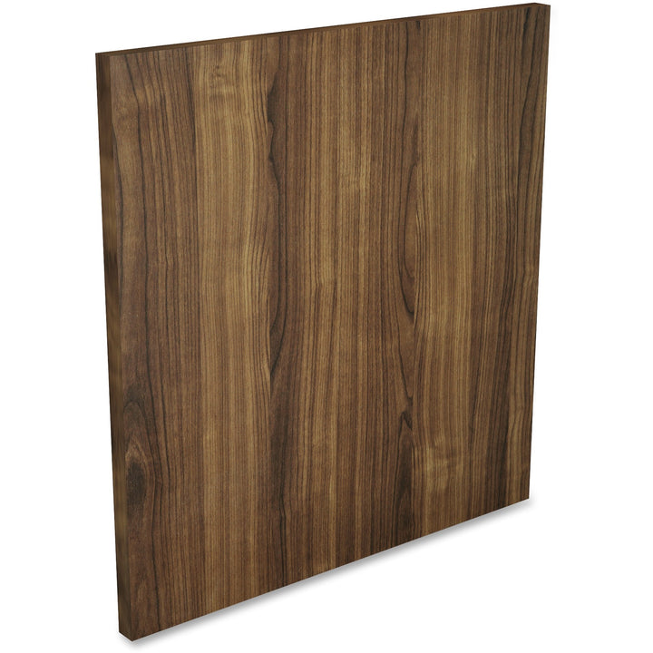 Image of Lorell 69956 Essentials/Revelance Series Wall-Mount Hutch Door Kit, 708.66 mil Thickness, Wood, Polyvinyl Chloride (PVC), Walnut, 1 Each