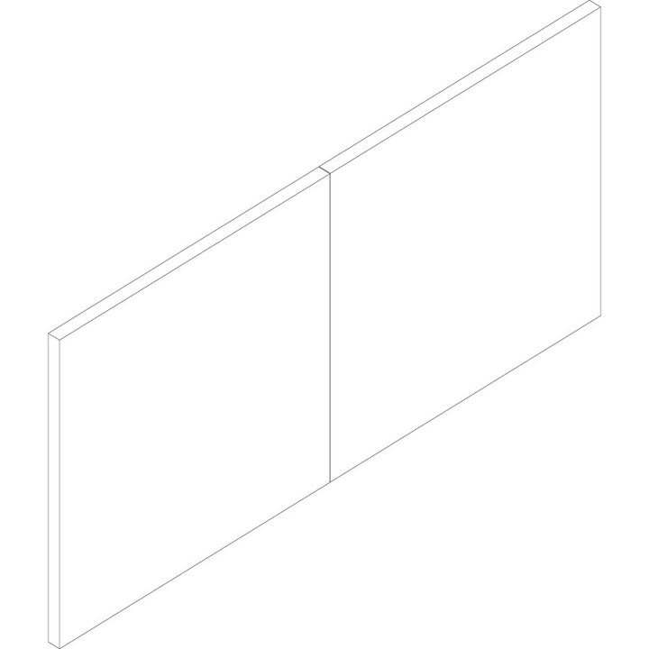 Image of Lorell 69956 Essentials/Revelance Series Wall-Mount Hutch Door Kit, 708.66 mil Thickness, Wood, Polyvinyl Chloride (PVC), Walnut, 1 Each