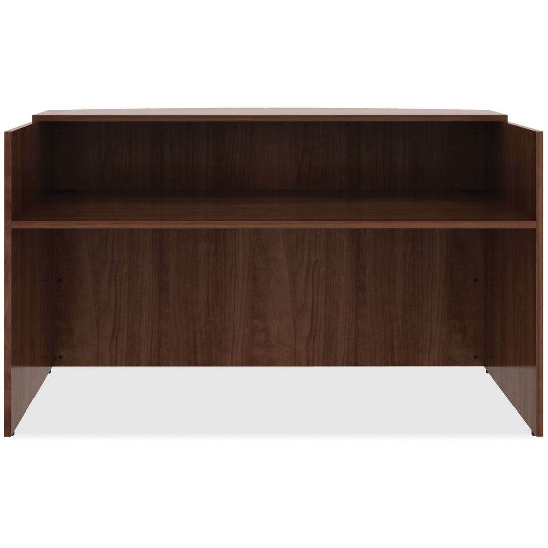 Image of Lorell Reception Desk, 72"x36"x42-1/2", Walnut