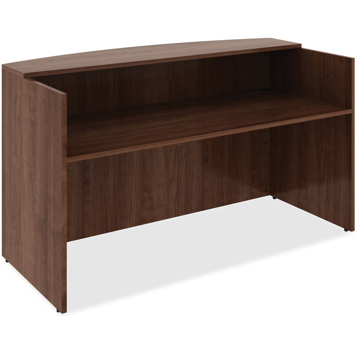 Image of Lorell Reception Desk, 72"x36"x42-1/2", Walnut
