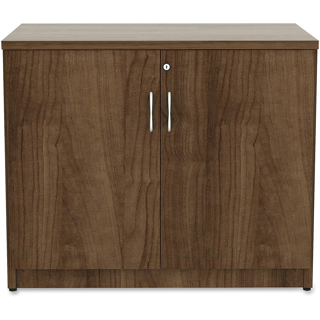 Image of Lorell Storage Cabinet, 2 Doors, 36"x22-1/2"x29-1/2", Walnut