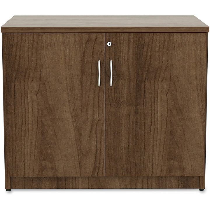 Image of Lorell Storage Cabinet, 2 Doors, 36"x22-1/2"x29-1/2", Walnut