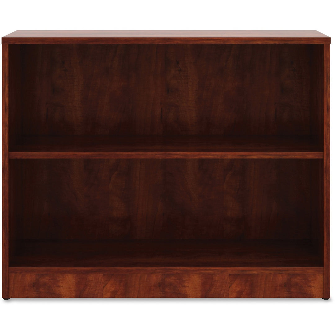 Image of Lorell Bookcase, 2-Shelf, 1 Adj Shelf, 36"x12"x29-1/2", Cherry