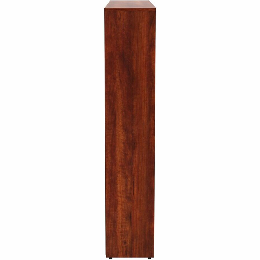 Image of Lorell Bookcase, 5-Shelf, 4 Adj Shelves, 36'x12"x60", Cherry