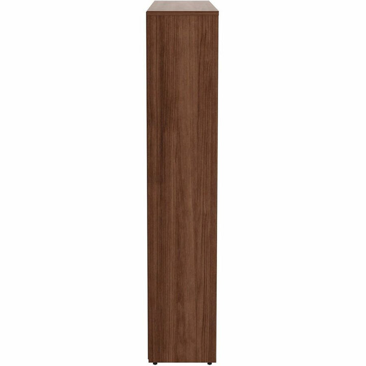 Image of Lorell Bookcase, 5-Shelf, 4 Adj Shelves, 36"x12"x60", Walnut