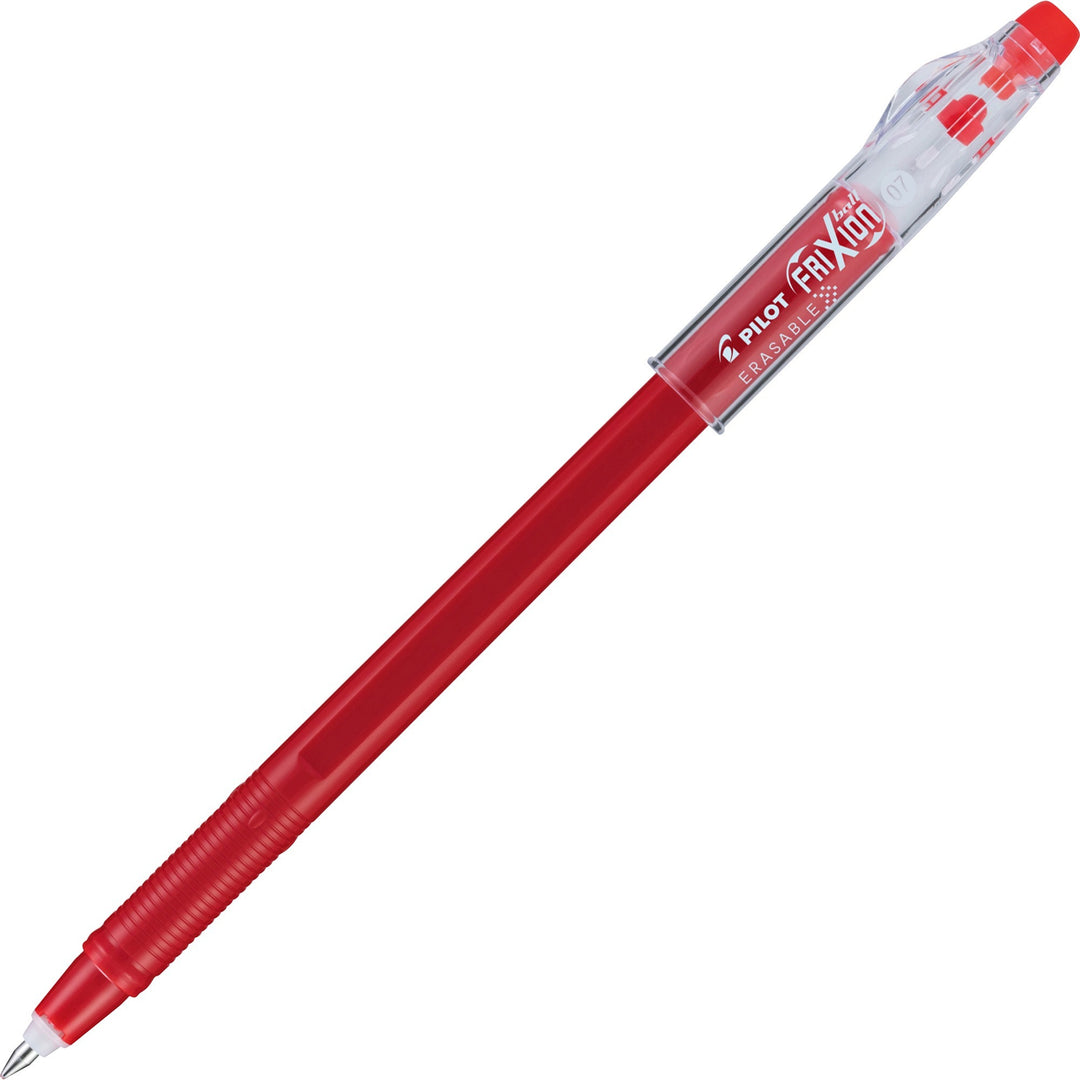 Image of Pilot® FriXion ColorSticks Erasable Gel Pen, Stick, Fine 0.7 mm, Red Ink, Red Barrel, Dozen