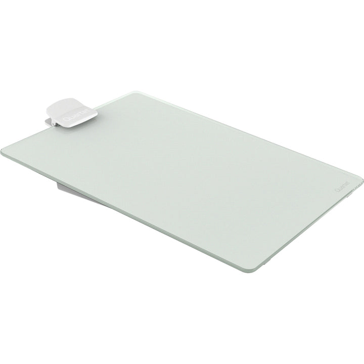 Image of Quartet® Glass Dry Erase Desktop Copy Holder, 20 Sheet Capacity, Glass/Plastic, White