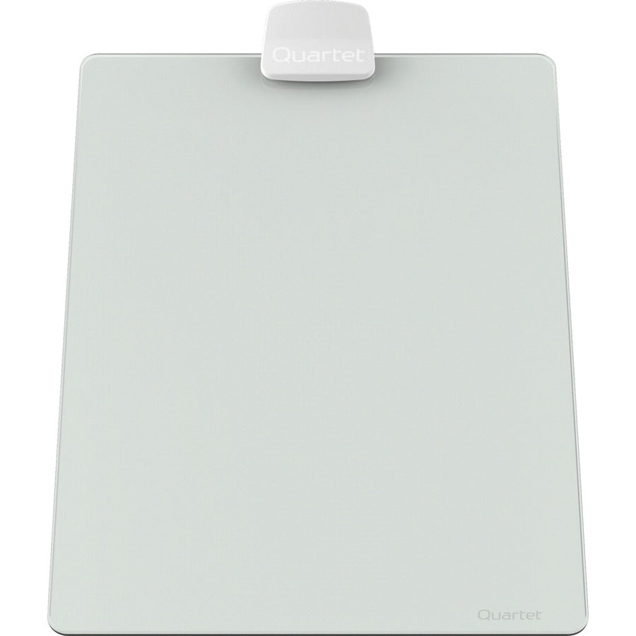 Image of Quartet® Glass Dry Erase Desktop Copy Holder, 20 Sheet Capacity, Glass/Plastic, White