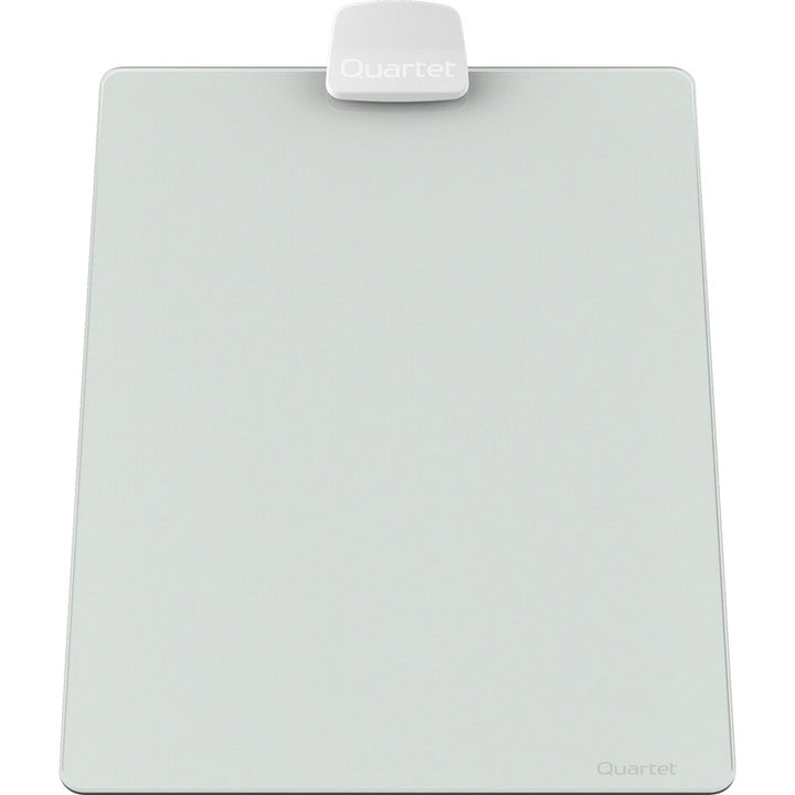 Image of Quartet® Glass Dry Erase Desktop Copy Holder, 20 Sheet Capacity, Glass/Plastic, White