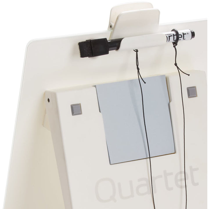 Image of Quartet® Glass Dry Erase Desktop Copy Holder, 20 Sheet Capacity, Glass/Plastic, White