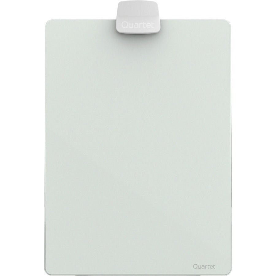 Image of Quartet® Glass Dry Erase Desktop Copy Holder, 20 Sheet Capacity, Glass/Plastic, White