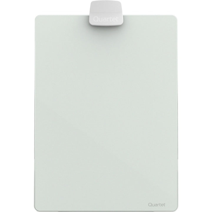 Image of Quartet® Glass Dry Erase Desktop Copy Holder, 20 Sheet Capacity, Glass/Plastic, White