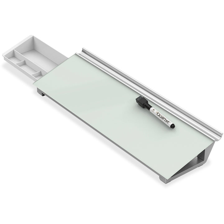 Image of Quartet® Glass Dry Erase Desktop Computer Pad, 18" x 6", White Surface