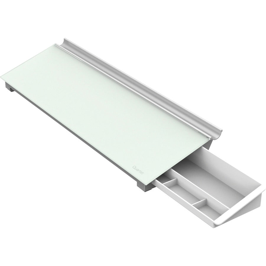 Image of Quartet® Glass Dry Erase Desktop Computer Pad, 18" x 6", White Surface