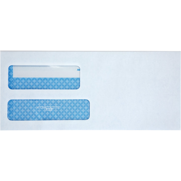 Image of Quality Park Redi-Seal 24519 No. 9 Double Window Security Tint Envelopes with Self-Seal Closure