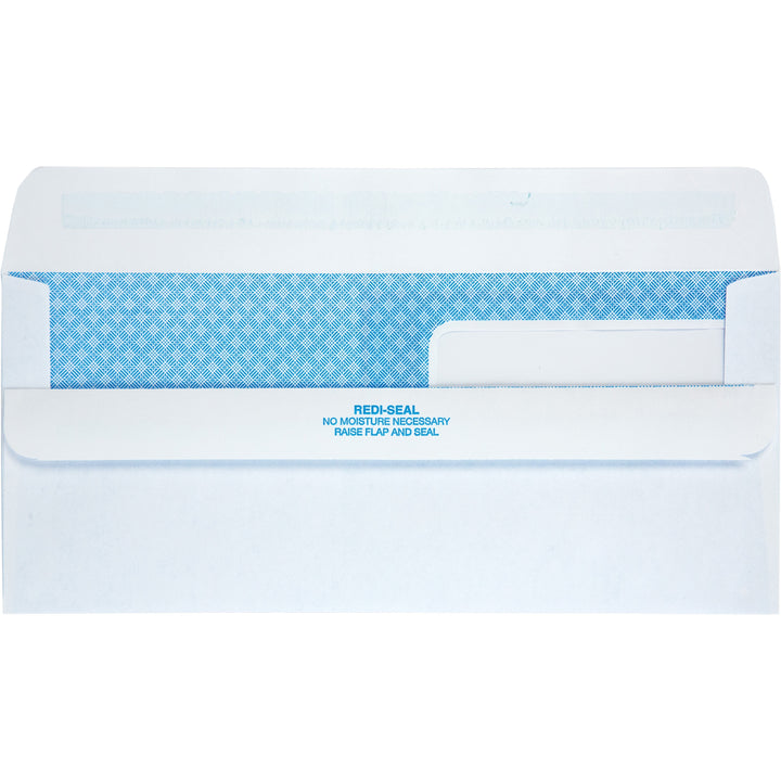 Image of Quality Park Redi-Seal 24519 No. 9 Double Window Security Tint Envelopes with Self-Seal Closure