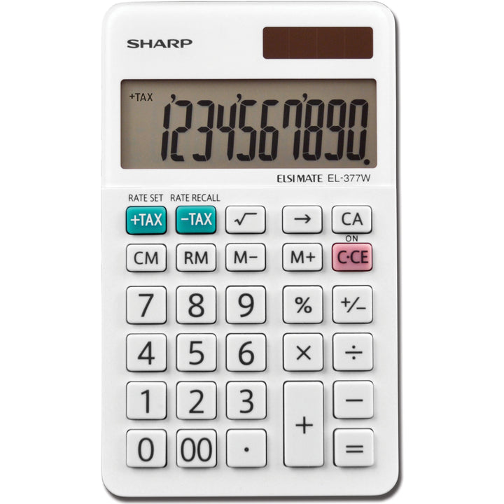 Image of Sharp® El-377wb Large Pocket Calculator, 10-Digit Lcd