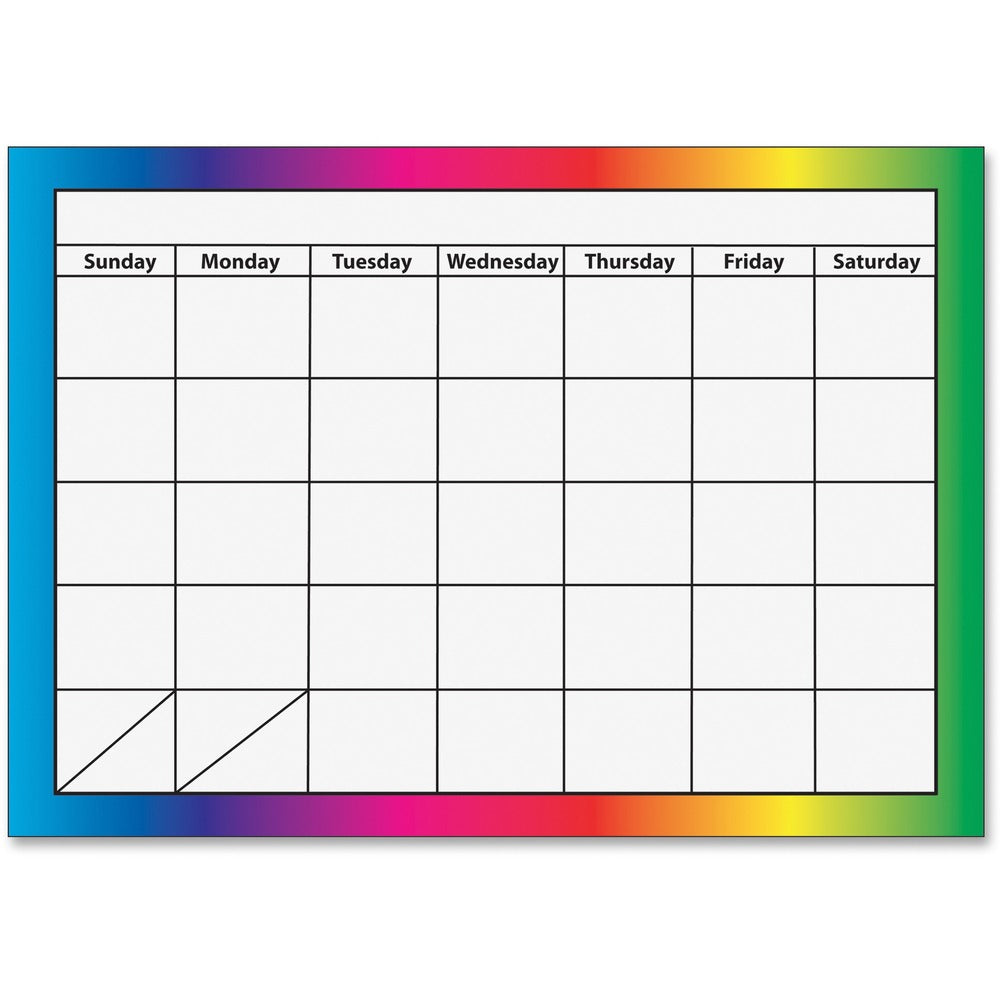 Image of Ashley Productions, Inc. Dry Erase Magnetic Calendar, 1-Month, Multi