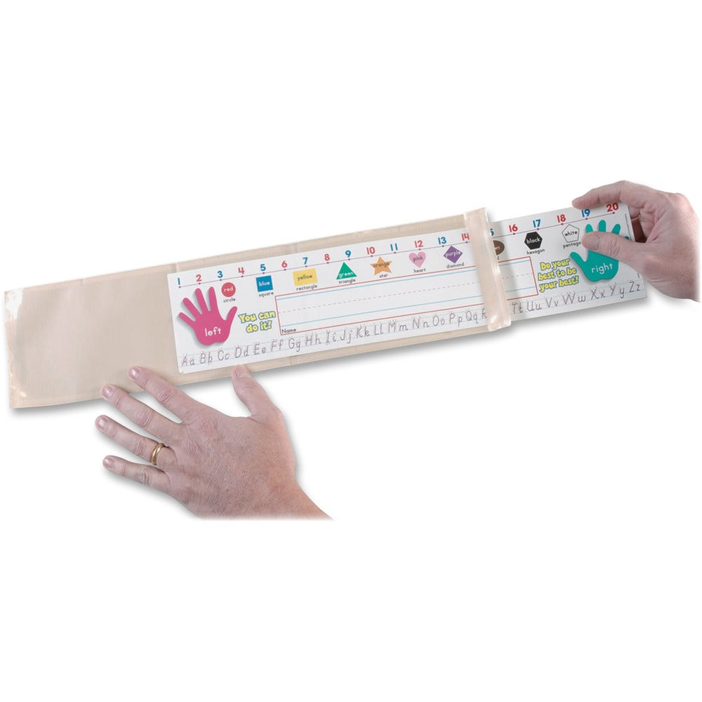 Image of Ashley Productions, Inc. Nameplate Pockets, Large, 25/PK, Multi