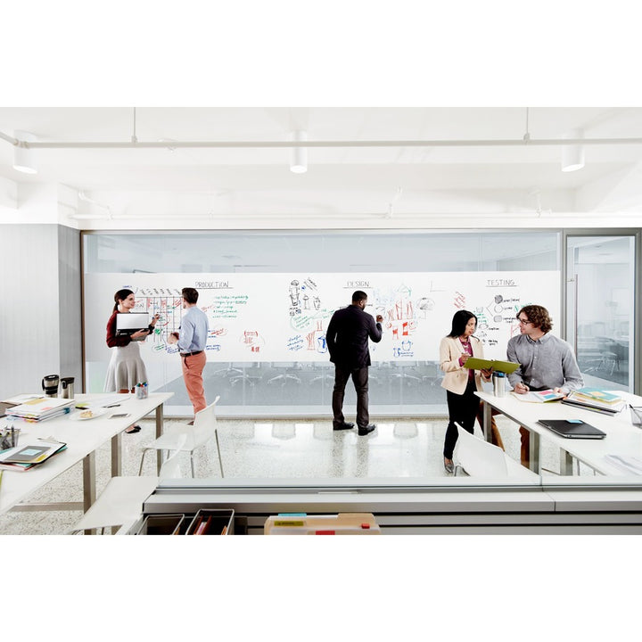 Image of Post-it® Dry Erase Surface, Laminate Film, 50 ft x 7 mil x 48", White