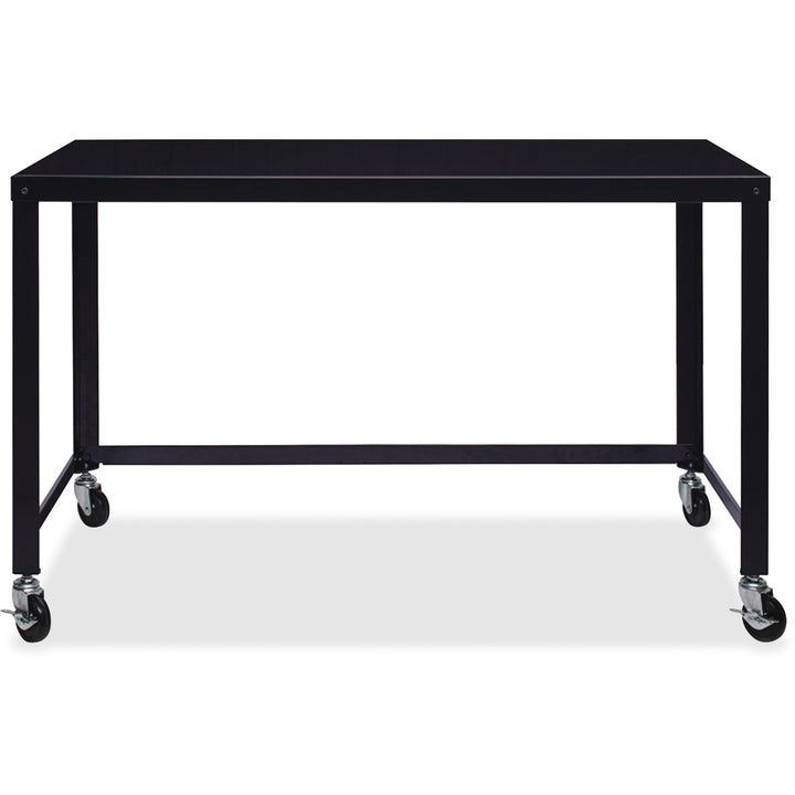 Image of Lorell RTA Mobile Desk, 48"x23"x29-1/2", Black