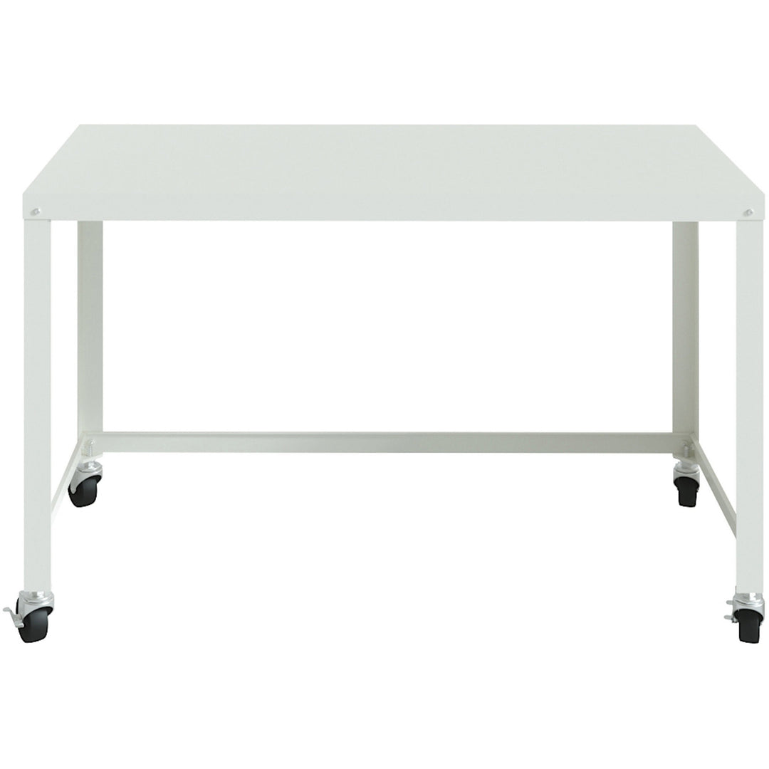 Image of Lorell RTA Mobile Desk, 48"x23"x29-1/2", White