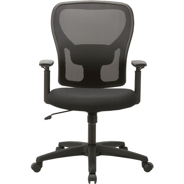Image of Lorell Task Chair,Mesh Mid Back, 27-3/4"x27"x43-1/8", Black
