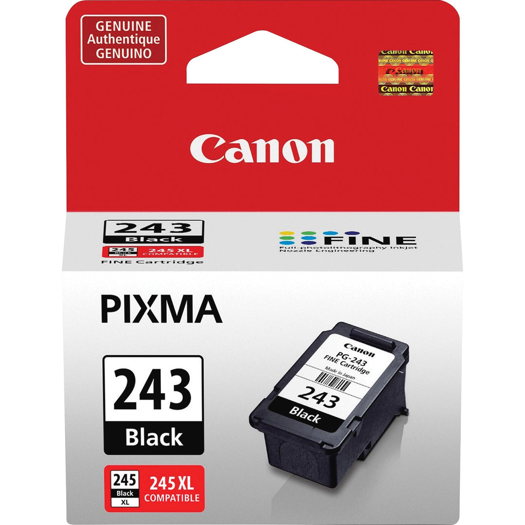 Image of Canon PG-243 Black Ink Cartridge, 180 Pages, 1 Each