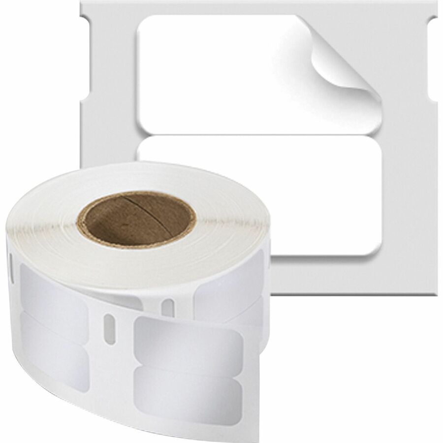 Image of Dymo 30333 LW Multi-Purpose Labels 1/2" x 1", 1/2" W x 1" Length, Rectangle, Thermal Transfer, White, Paper, 1000 / Roll, 1 Box