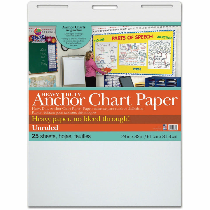 Image of Pacon® Anchor Chart Paper, Unruled, 24"x32", 25Shts, 4/CT, WE