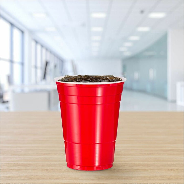 Image of SOLO® Party Cups, Plastic, 16oz., 20PK/CT, Red