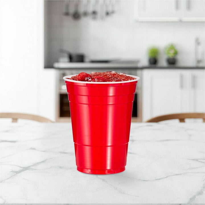 Image of SOLO® Party Cups, Plastic, 16oz., 20PK/CT, Red