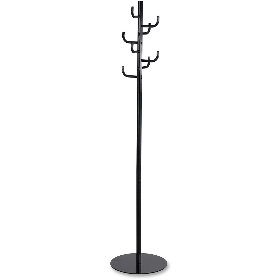 Image of Safco® Coat Rack, 8 Arms, Steel, 15"Wx15"Dx68"H, Black