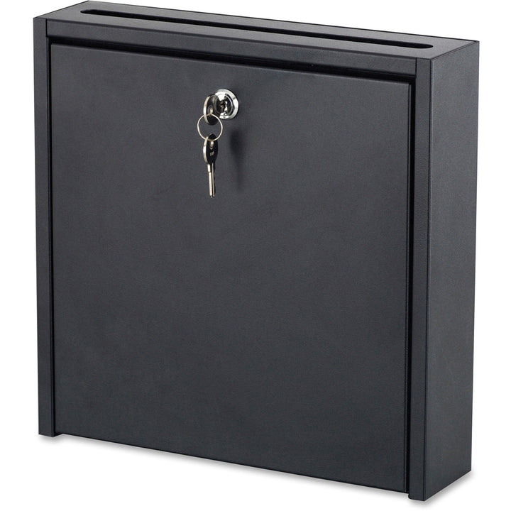 Image of Safco® Wall-Mountable Interoffice Mailbox, 12 x 3 x 12, Black