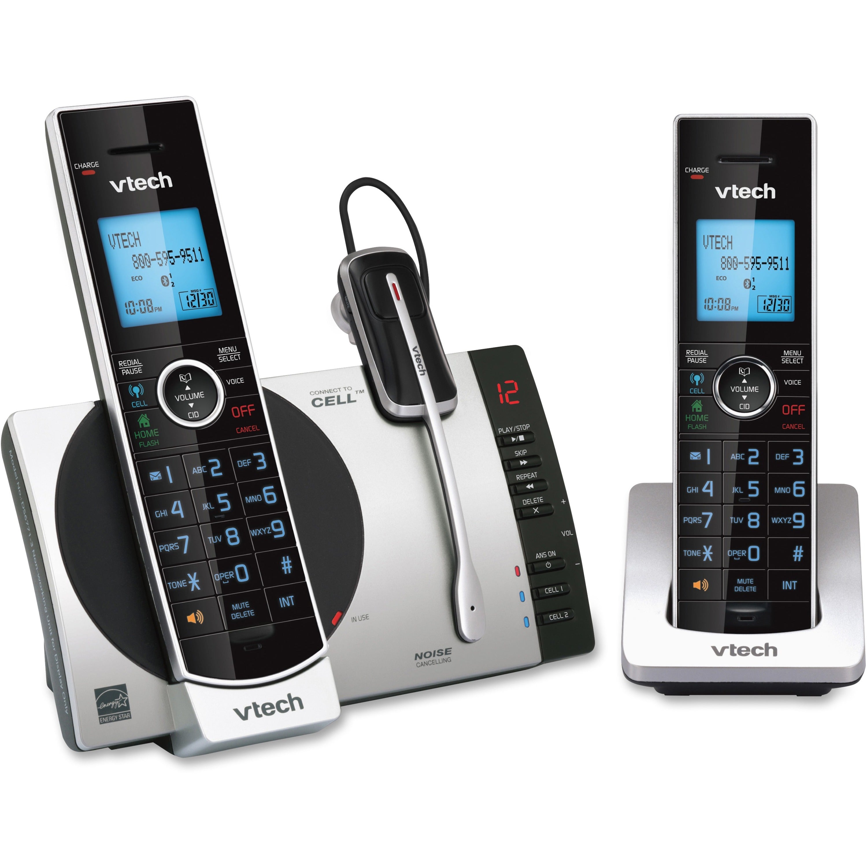 Vtech Cordless Headset Phone System, f/Cell Phone, 2 Hand... AB1Supply