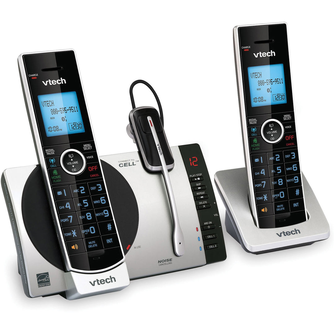 Image of Vtech® Cordless Headset Phone System, f/Cell Phone, 2 Handset, BK