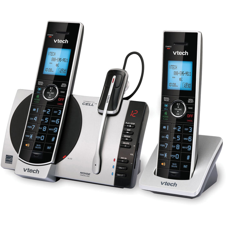 Image of Vtech® Cordless Headset Phone System, f/Cell Phone, 2 Handset, BK
