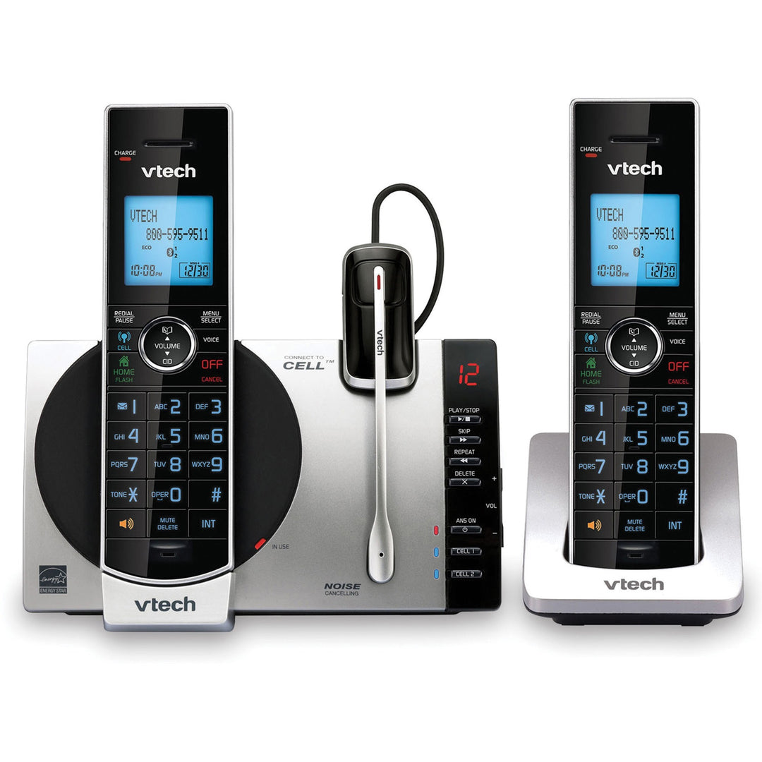 Image of Vtech® Cordless Headset Phone System, f/Cell Phone, 2 Handset, BK