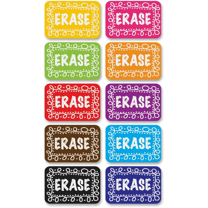 Image of Ashley Productions, Inc. Mini Whiteboard Erasers Chalk, 2"x1-1/2"x3/4", 10/PK, MI
