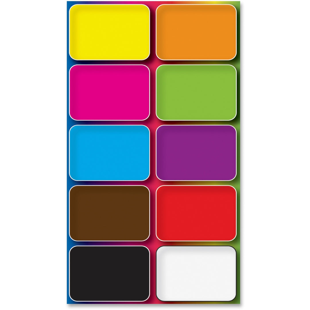 Image of Ashley Productions, Inc. Mini Whiteboard Erasers Colors, 2"x1-1/2"x3/4", 10/PK, MI