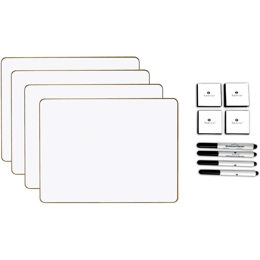 Image of Sparco Lap Board Kit, w/Brd/Marker/Erase, 12 Sets/BX, 9"x12", White