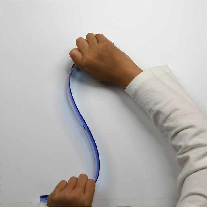 Image of Officemate 30209 Flexible Rulers, 12" L x 1.3" Width, Imperial, Metric Measuring System, Plastic, Assorted, 1 Each