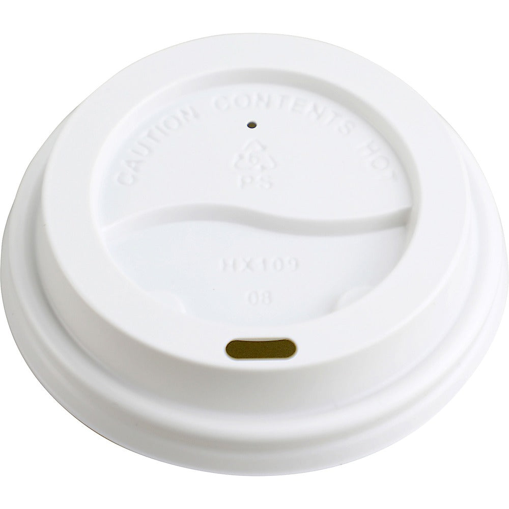 Image of Genuine Joe Hot Cup Lids, 8oz., 20PK/CT, White