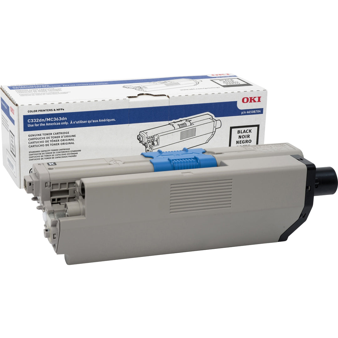 Image of Oki® Toner Cartridge, f/C332/MC363, 3500 Page Yield, BK