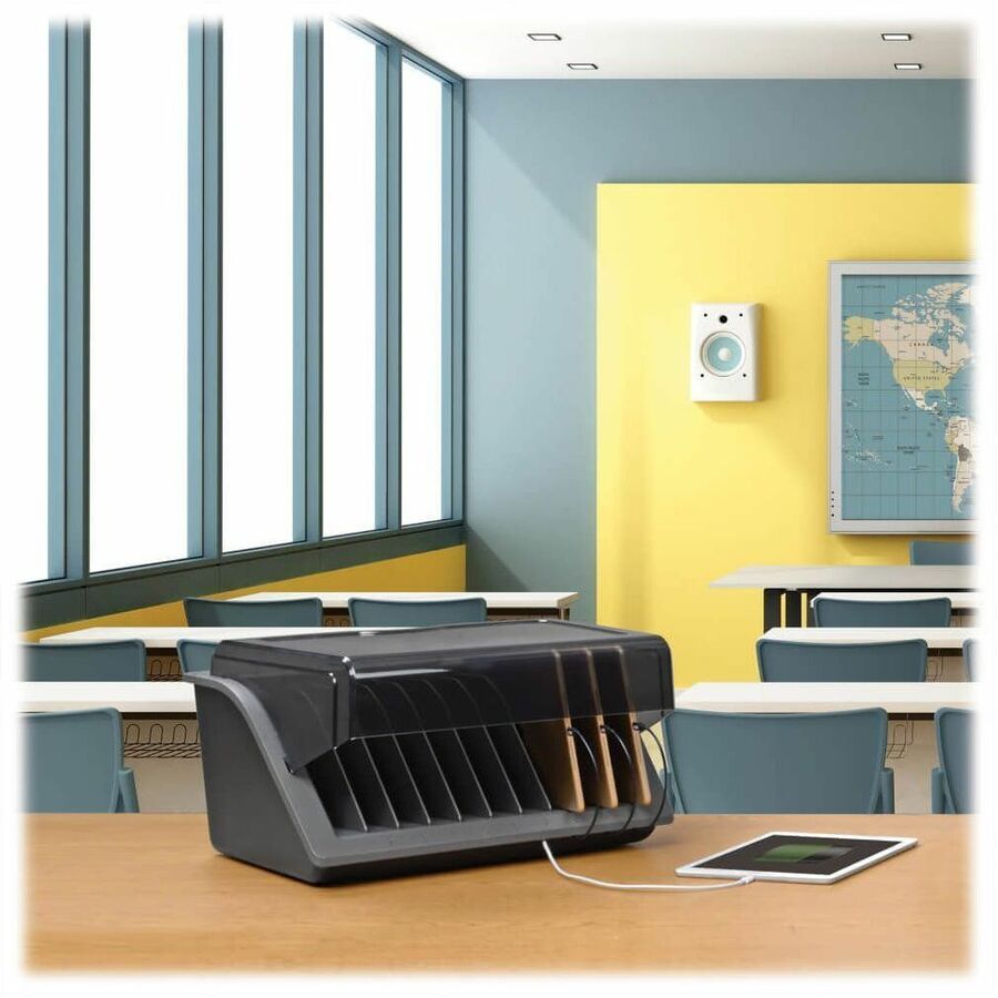 Image of Tripp Lite by Eaton AC Charging Station, 10-Device,16-1/2"Wx13-1/2"Dx8-9/10"H,BK