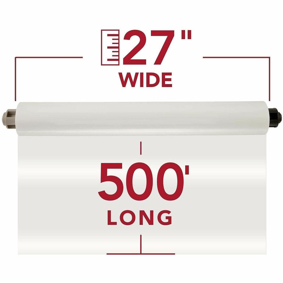 Image of GBC® Ezload Roll Film, Nap I, 1.5 Mil, 27" X 500 Ft, Gloss Clear, 2/box